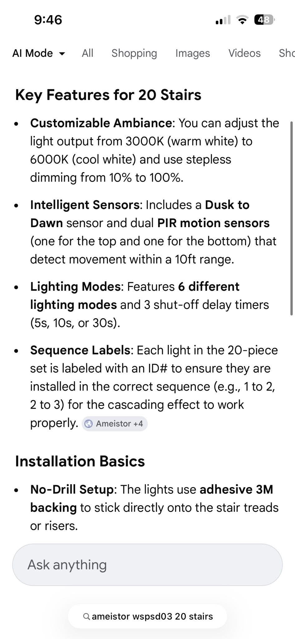 Intelligent Stair Lights