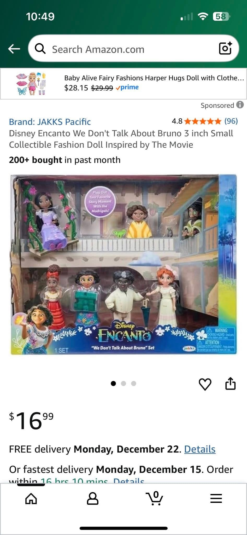 Disney Encanto “We Don’t Talk About Bruno” Set
