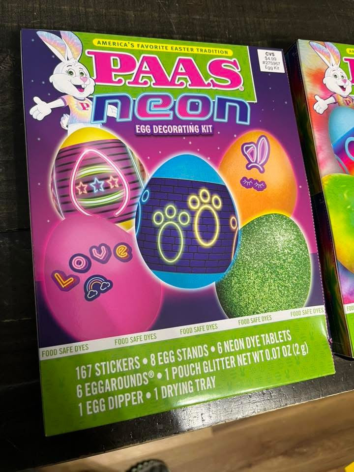 Egg Decorating Kit Neon