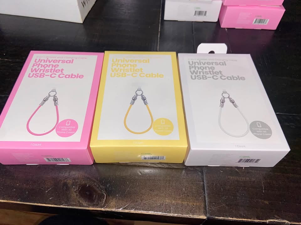 2-in-1 Universal Phone Wristlet USB-C Cable