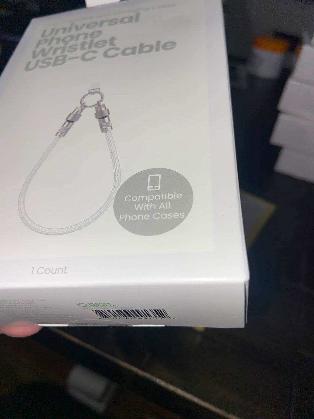 2-in-1 Universal Phone Wristlet USB-C Cable