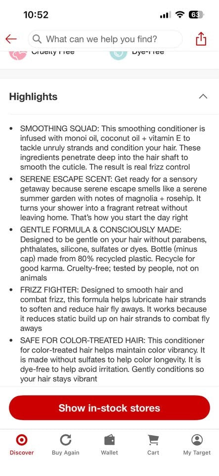 Method Smoothing Conditioner