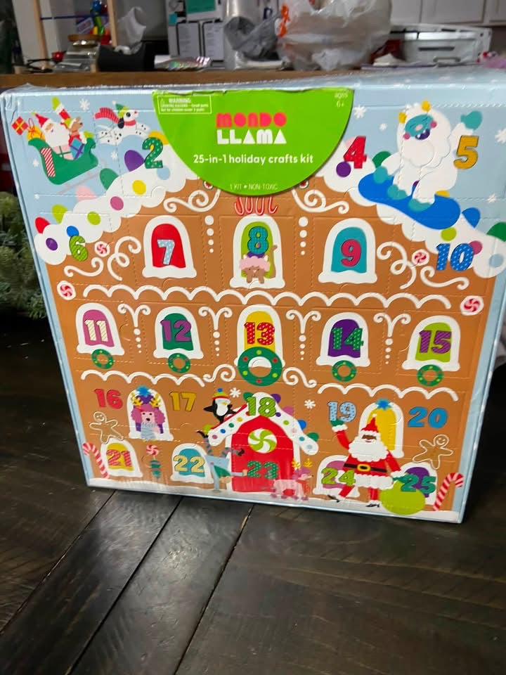Mondo Llama 25-in-1 Holiday Crafts Kit advent calendar