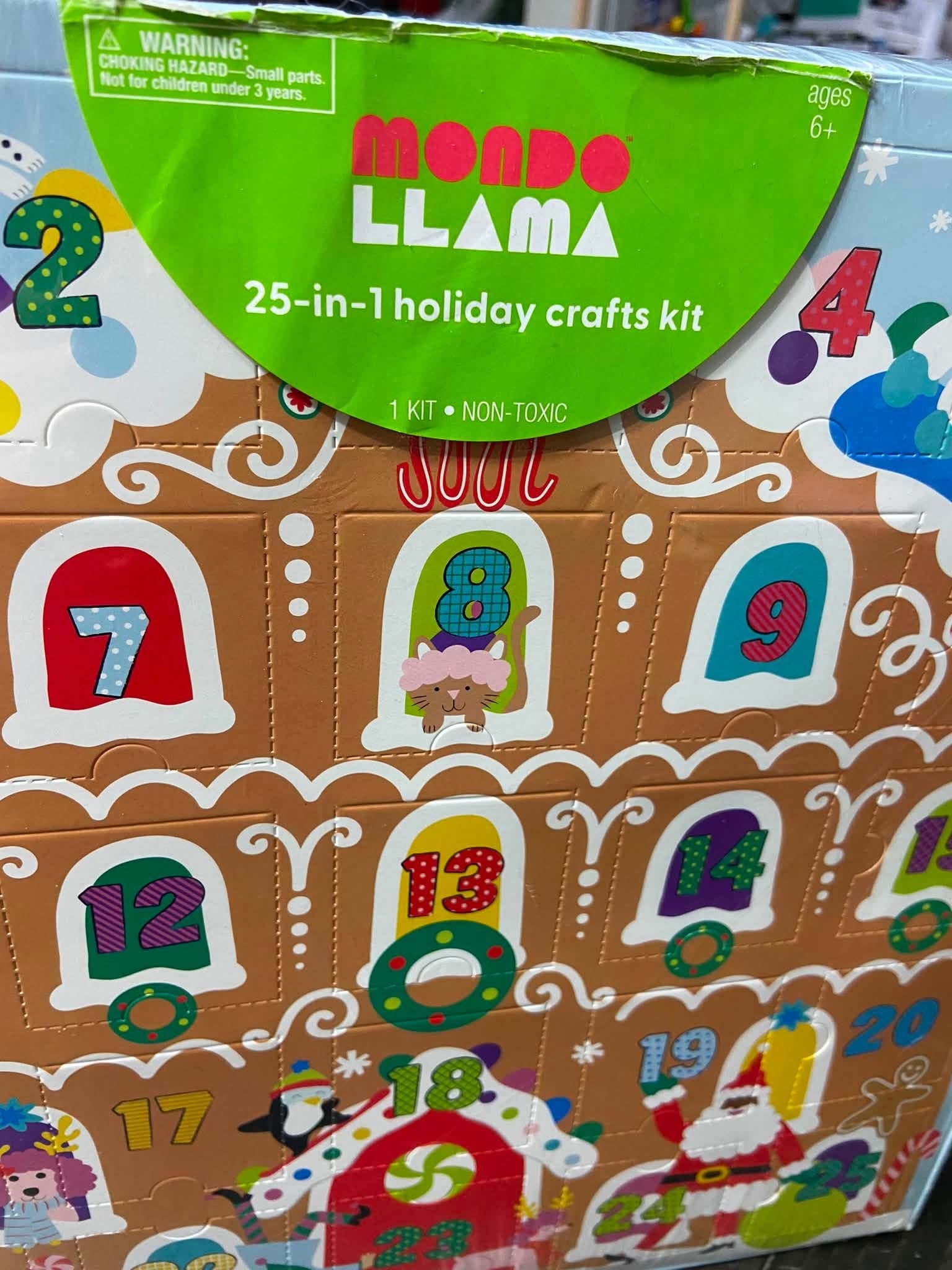 Mondo Llama 25-in-1 Holiday Crafts Kit advent calendar