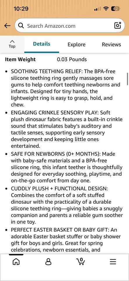 Silicone Teething Ring