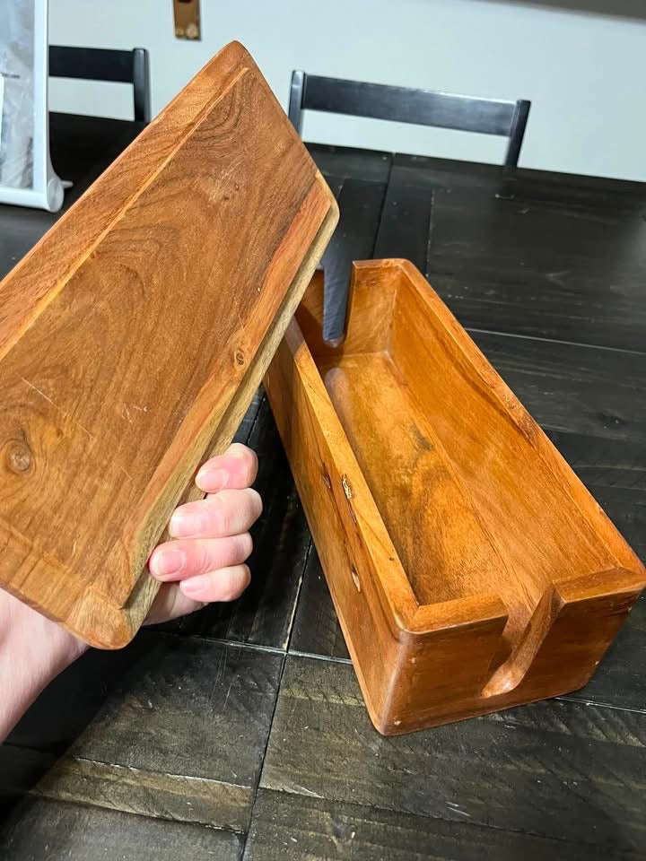 Wood Cable Management Box