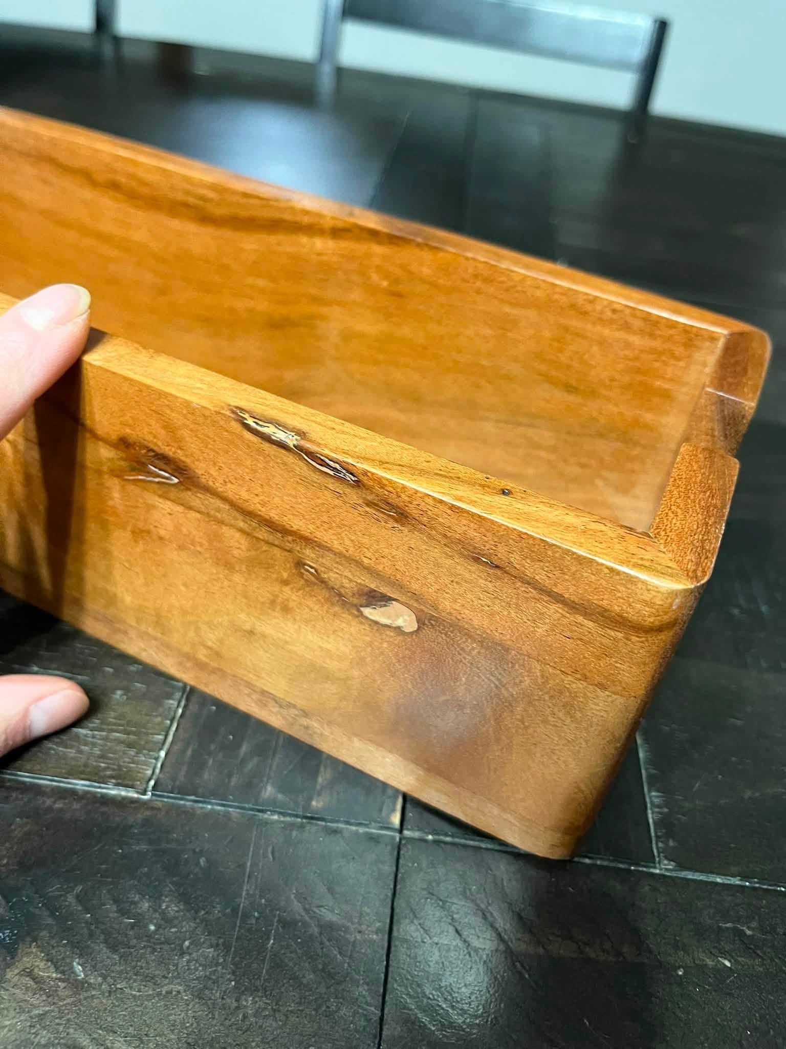 Wood Cable Management Box