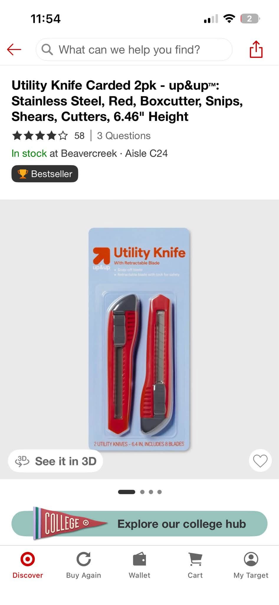 2pk Utility Knife Set