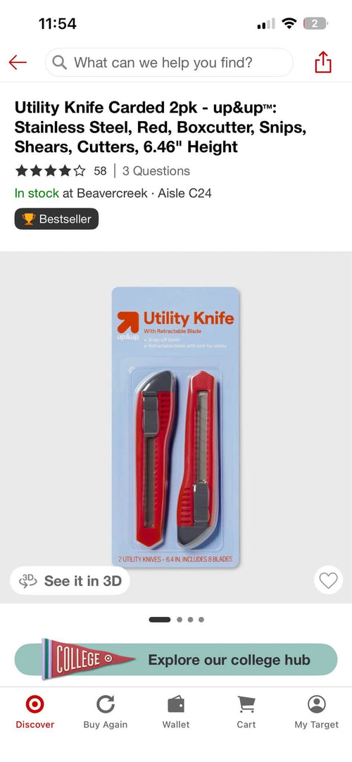 2pk Utility Knife Set