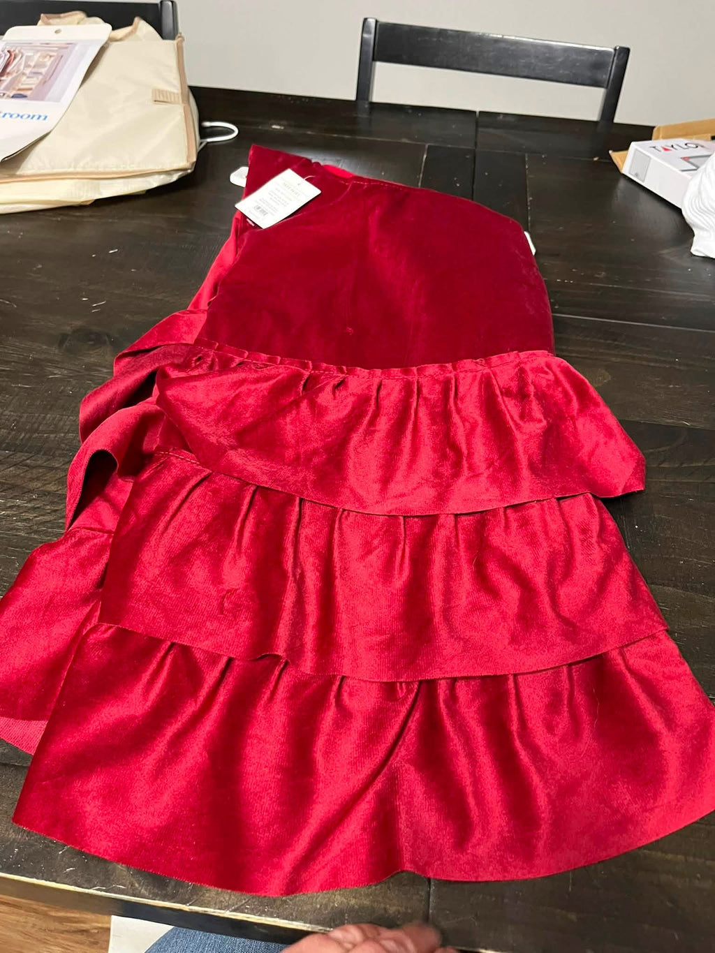 Wondershop Velvet Tree Skirt with Ruffles