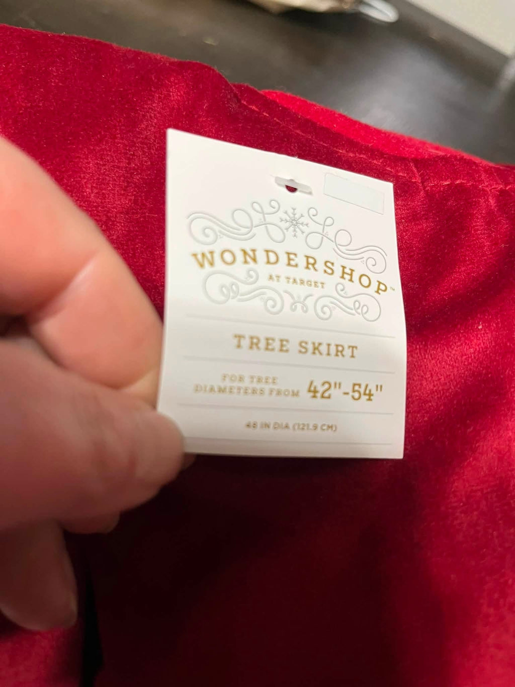 Wondershop Velvet Tree Skirt with Ruffles