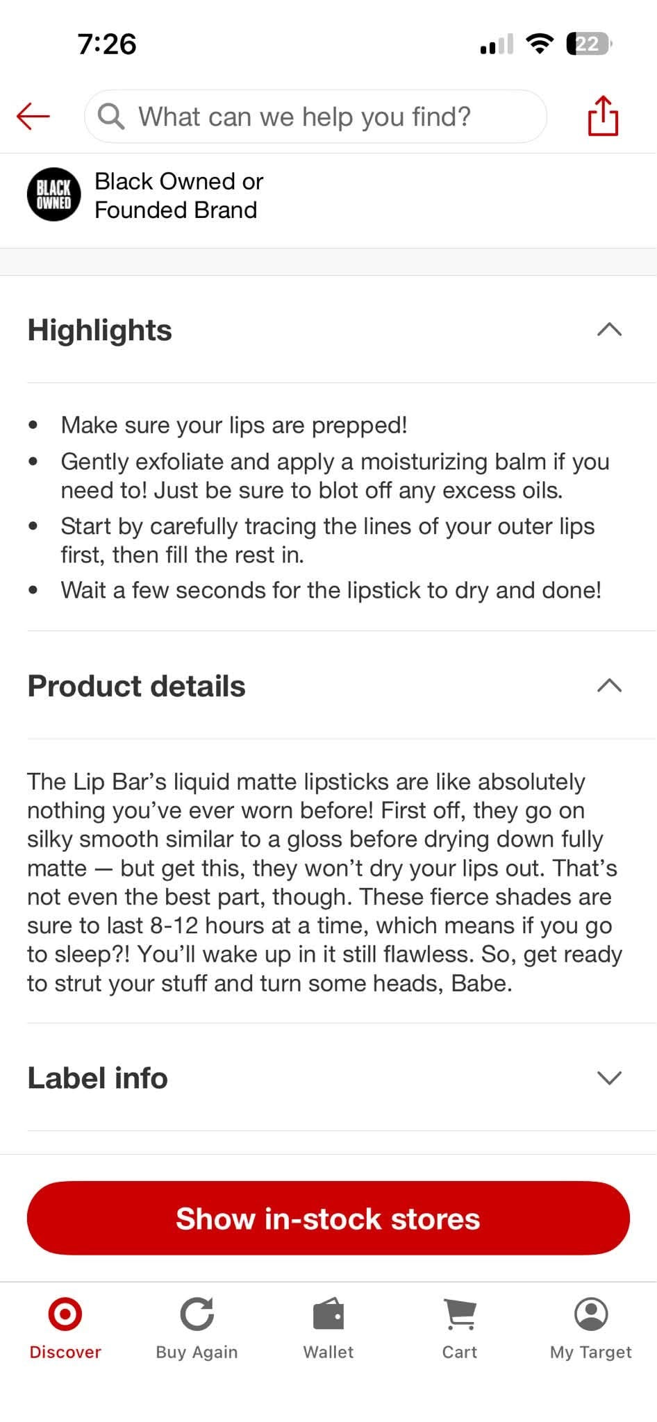The Lip Bar Vegan Matte Liquid Liistick - Commando