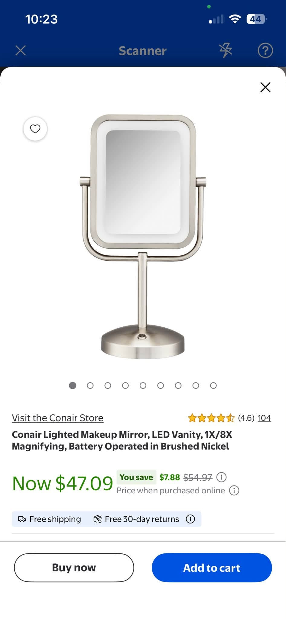 Conair Lighted Makeup Mirror