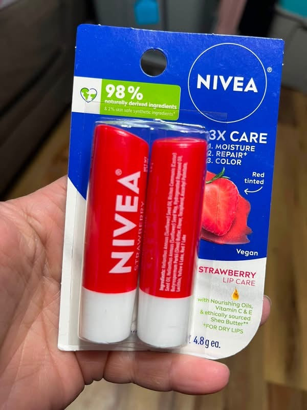 Nivea 2pk Tinted Lip Balm