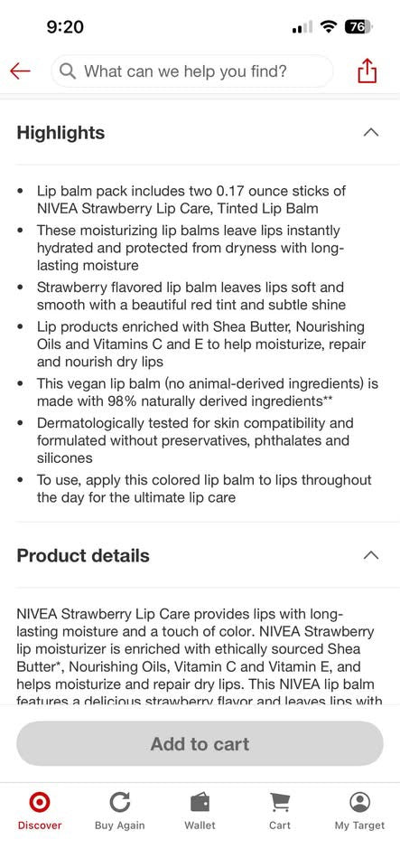 Nivea 2pk Tinted Lip Balm