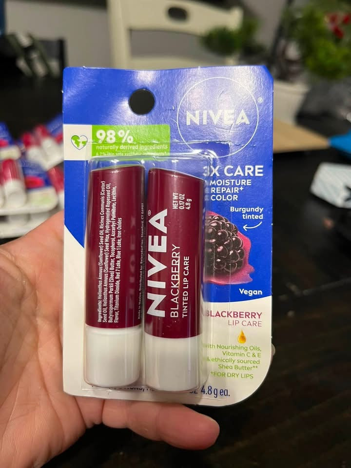 Nivea 2pk Tinted Lip Balm