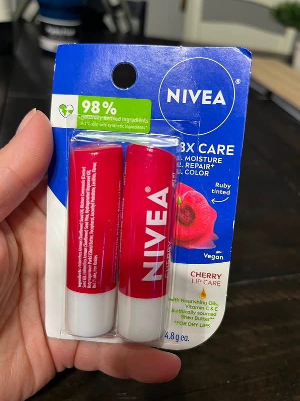 Nivea 2pk Tinted Lip Balm