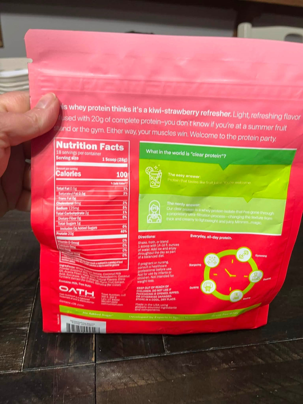Oath Nutrition Clear Protein Powder