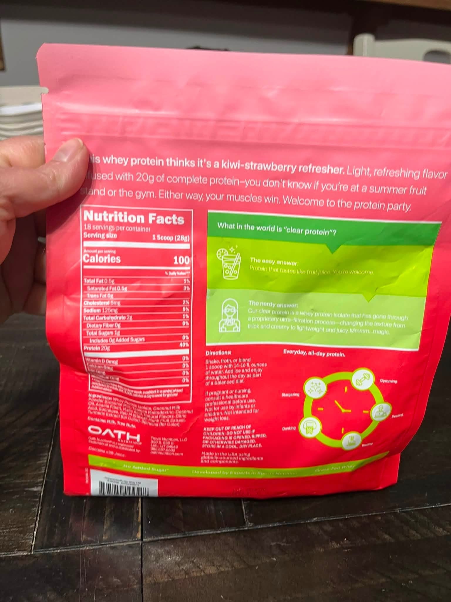 Oath Nutrition Clear Protein Powder