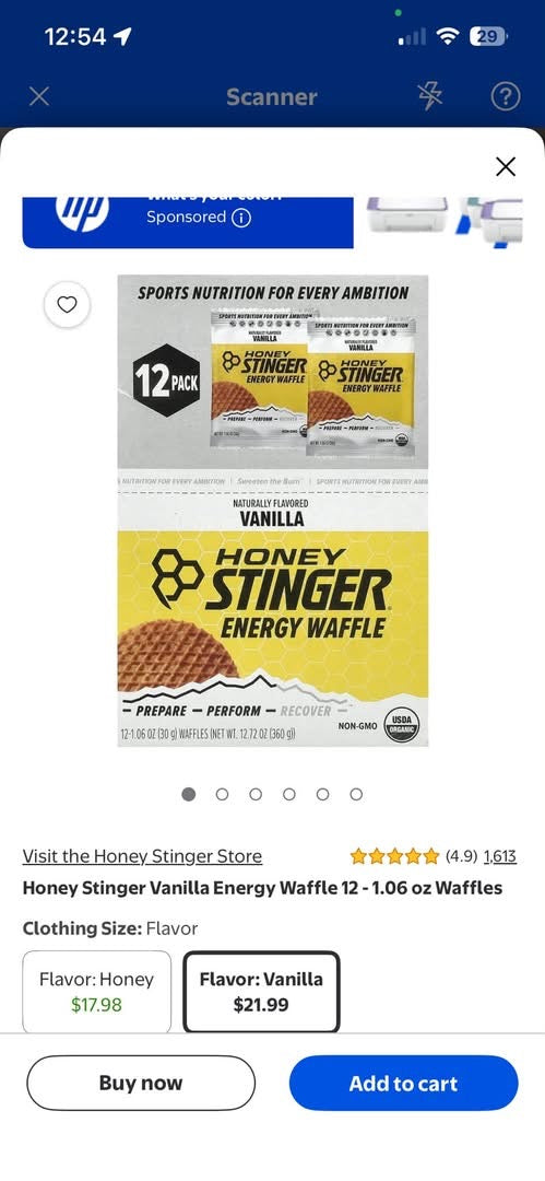 Honey Stinger Energy Waffle