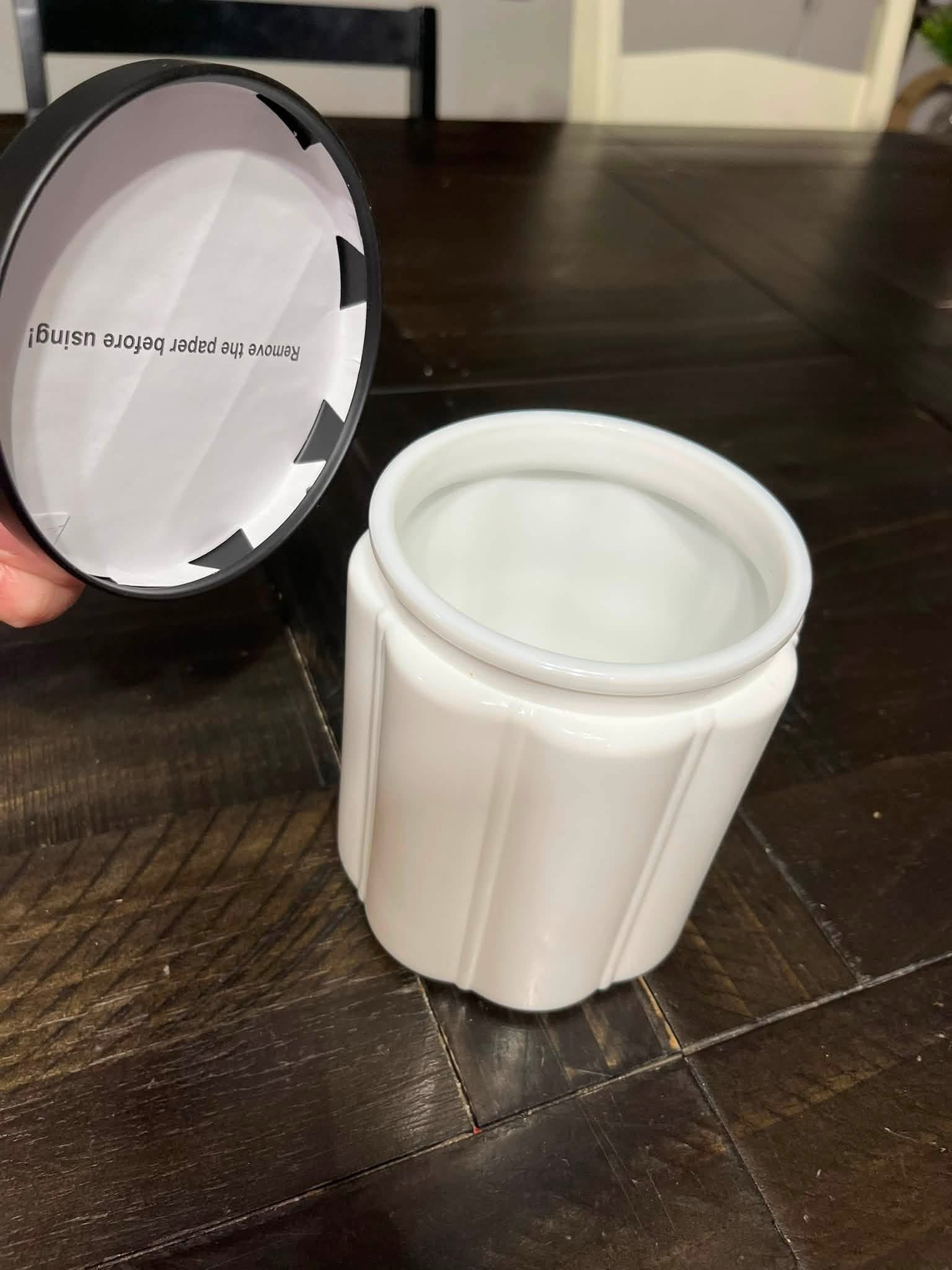 Glass Bathroom Canister