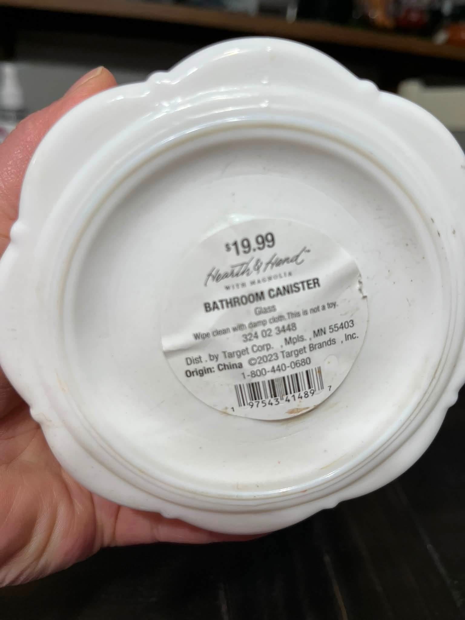 Glass Bathroom Canister