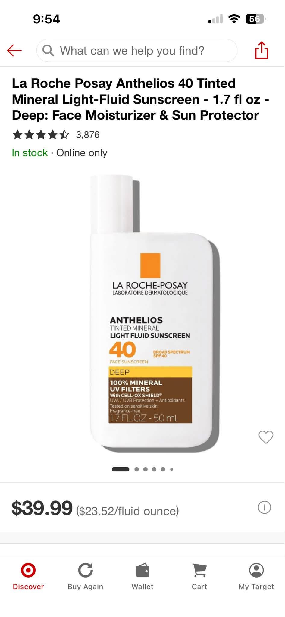La Roche Posay Anthelios  Deep: Face Moisturizer & Sun Protector
