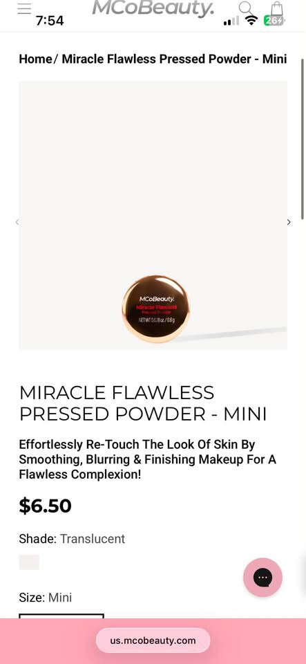 MIRACLE FLAWLESS PRESSED POWDER - MINI