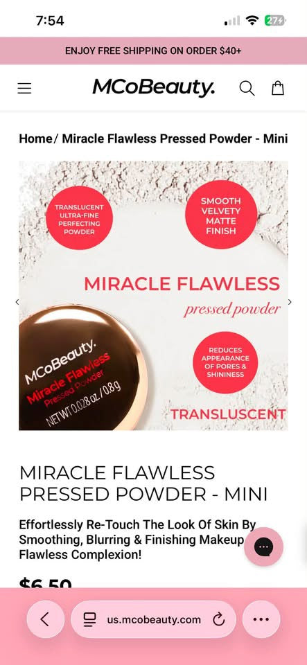 MIRACLE FLAWLESS PRESSED POWDER - MINI