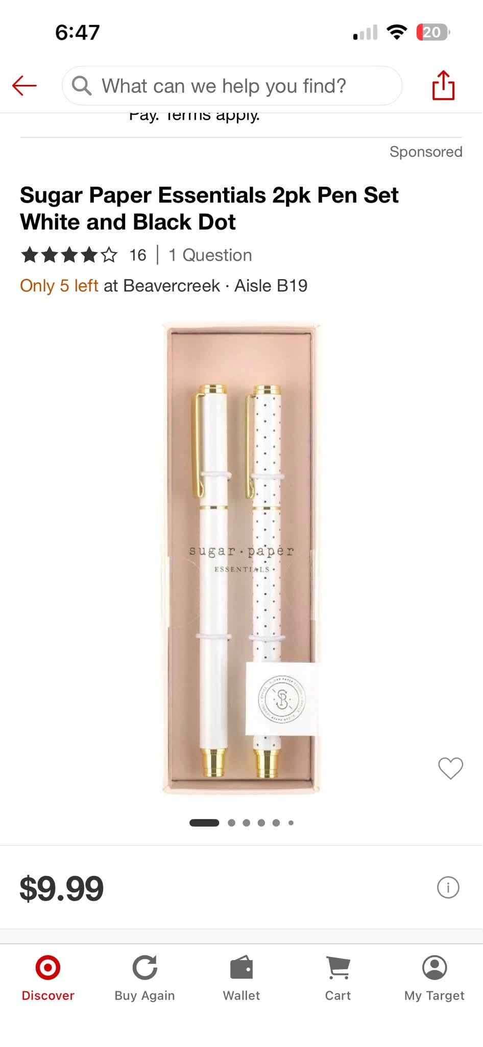 Sugar • Paper Essentials - 2 Pk Pens