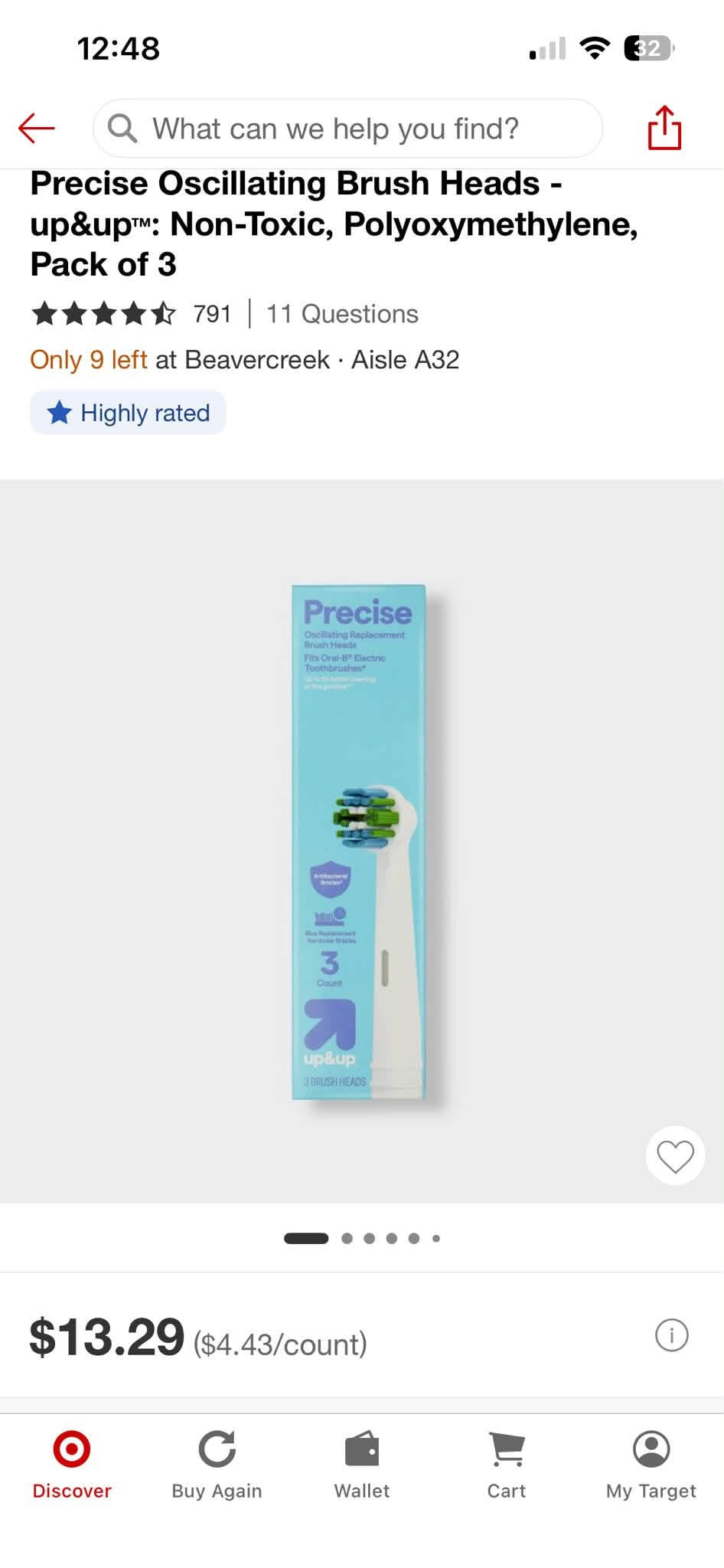 3pk Precise Oscillating Brush Heads