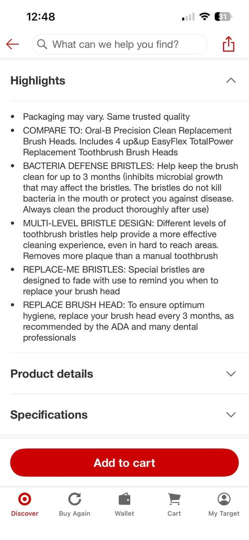 3pk Precise Oscillating Brush Heads