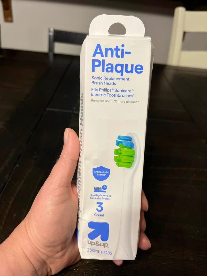 3pk Anti-Plaque Sonic Replacement Heads