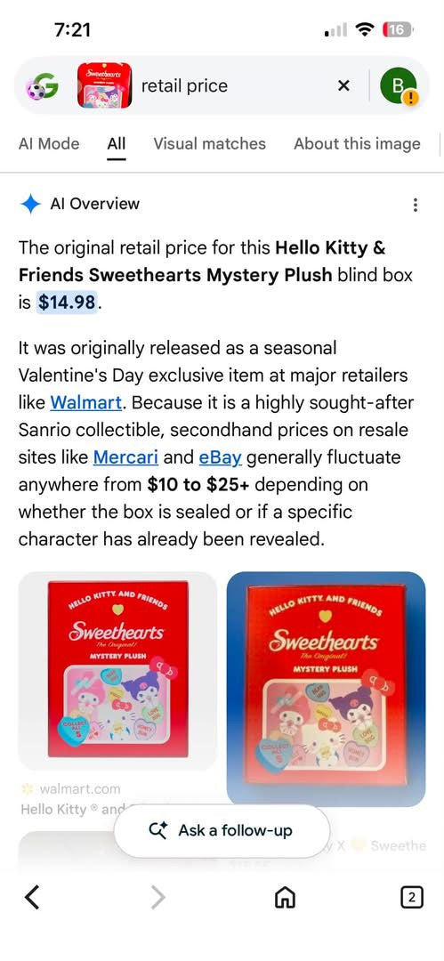 Hello Kitty Mystery Plush