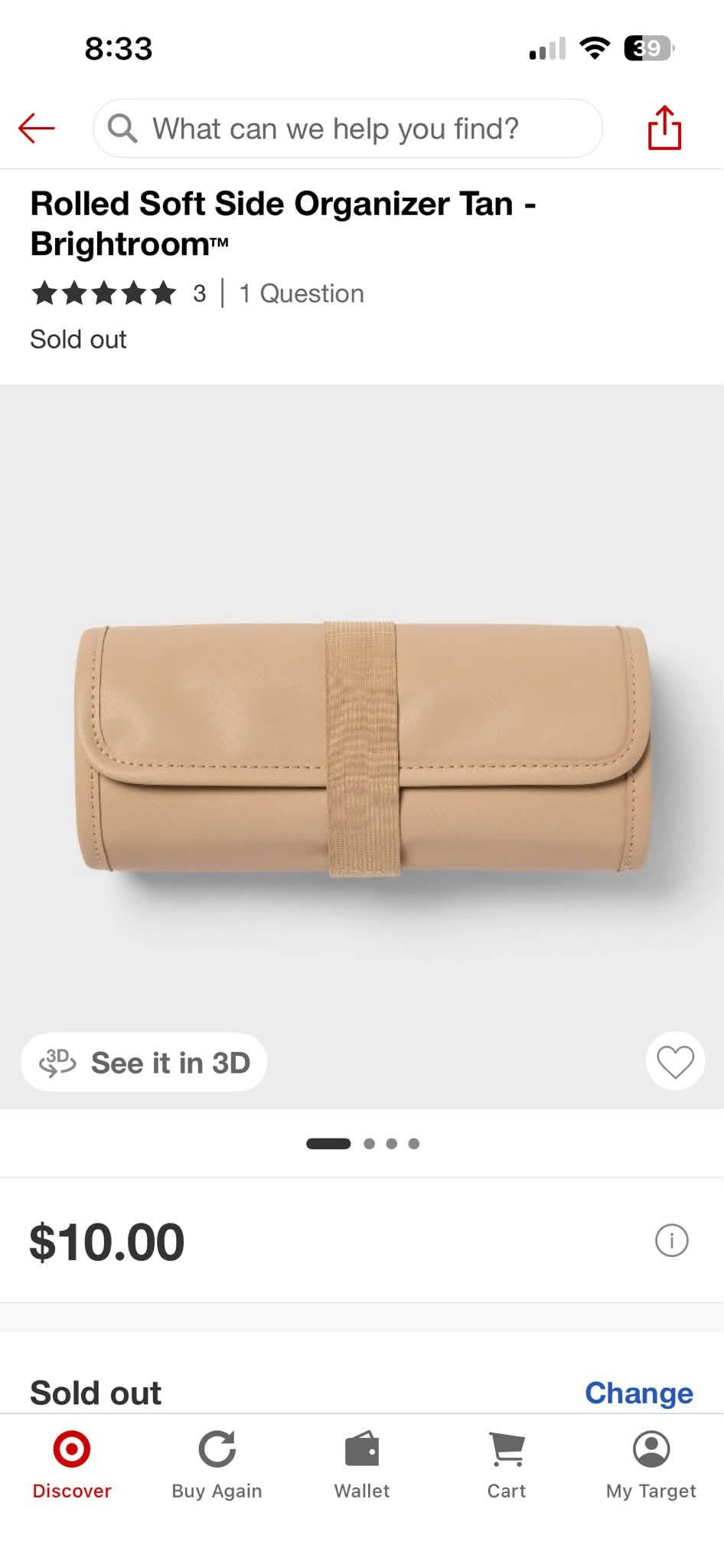 Rolled Soft Side Travel Accessory Organizer
