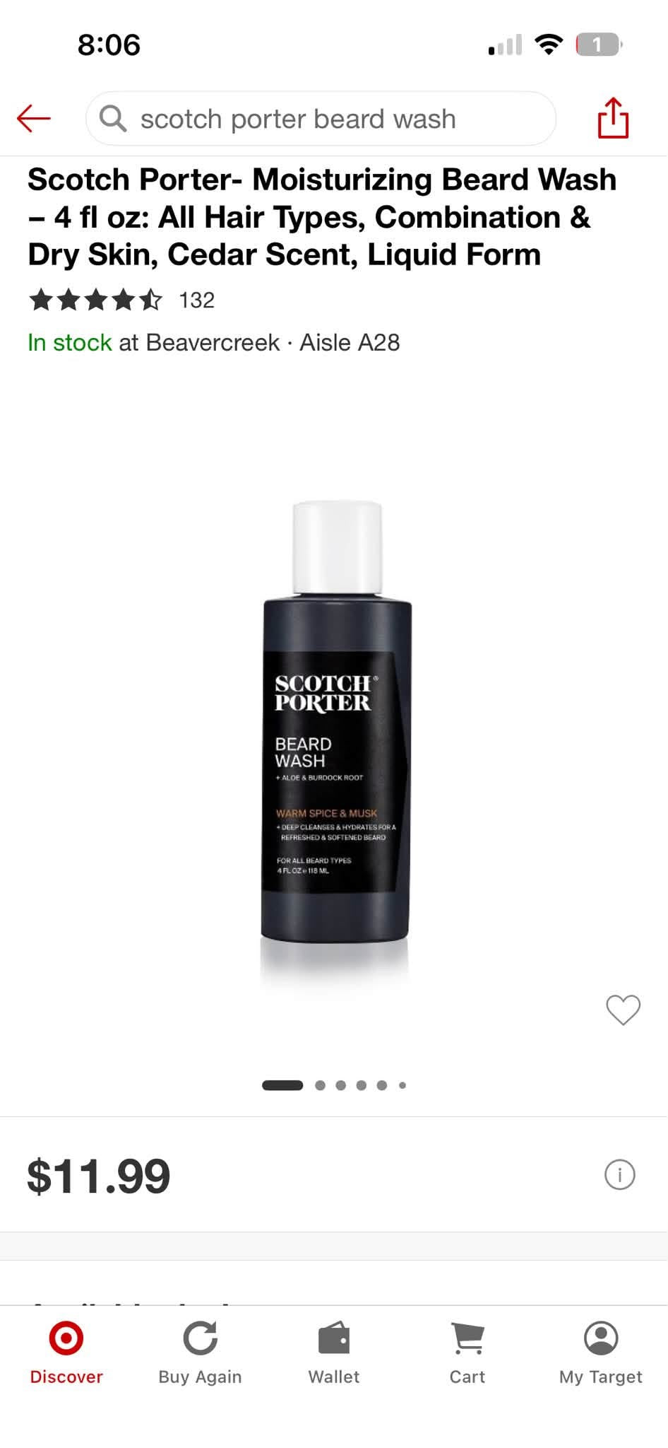 Scotch Porter Beard Wash - Warm Spice & Musk