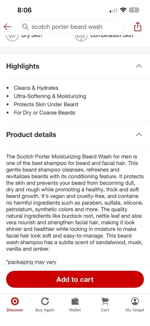 Scotch Porter Beard Wash - Warm Spice & Musk