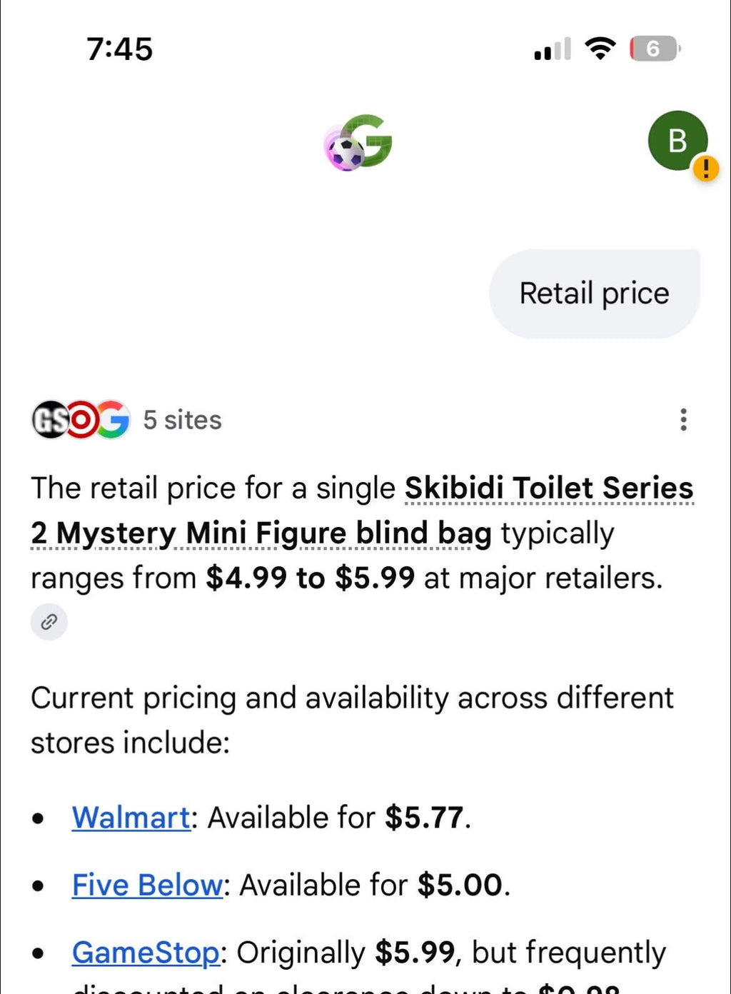 Skibidi Toilet Series 2 Mystery Mini Figure blind bag