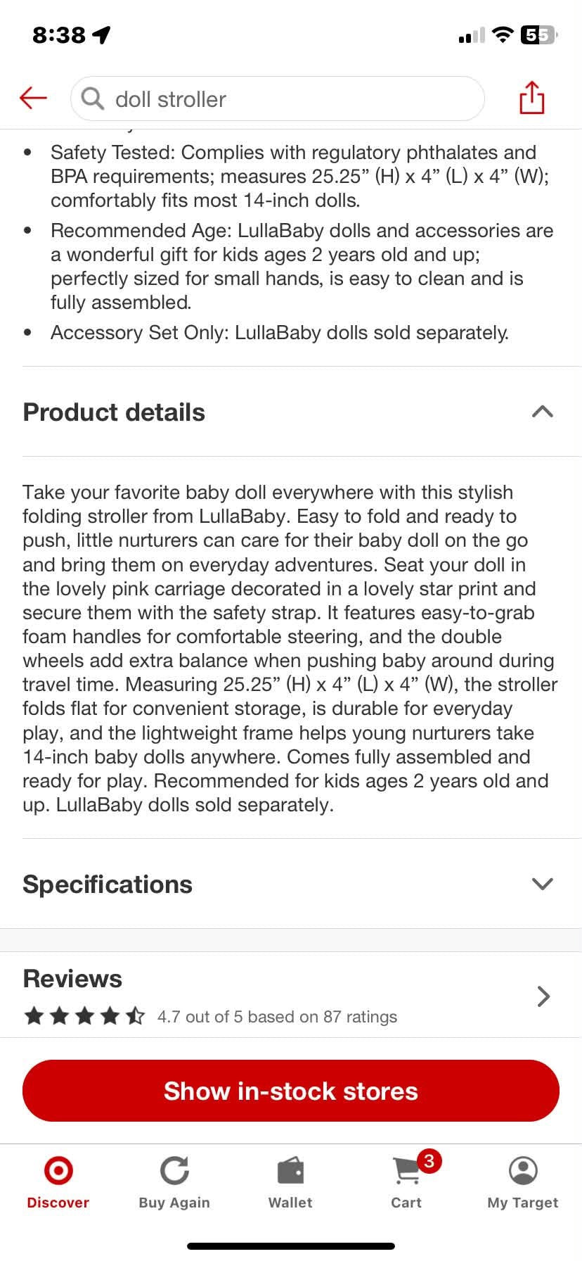 Doll Stroller