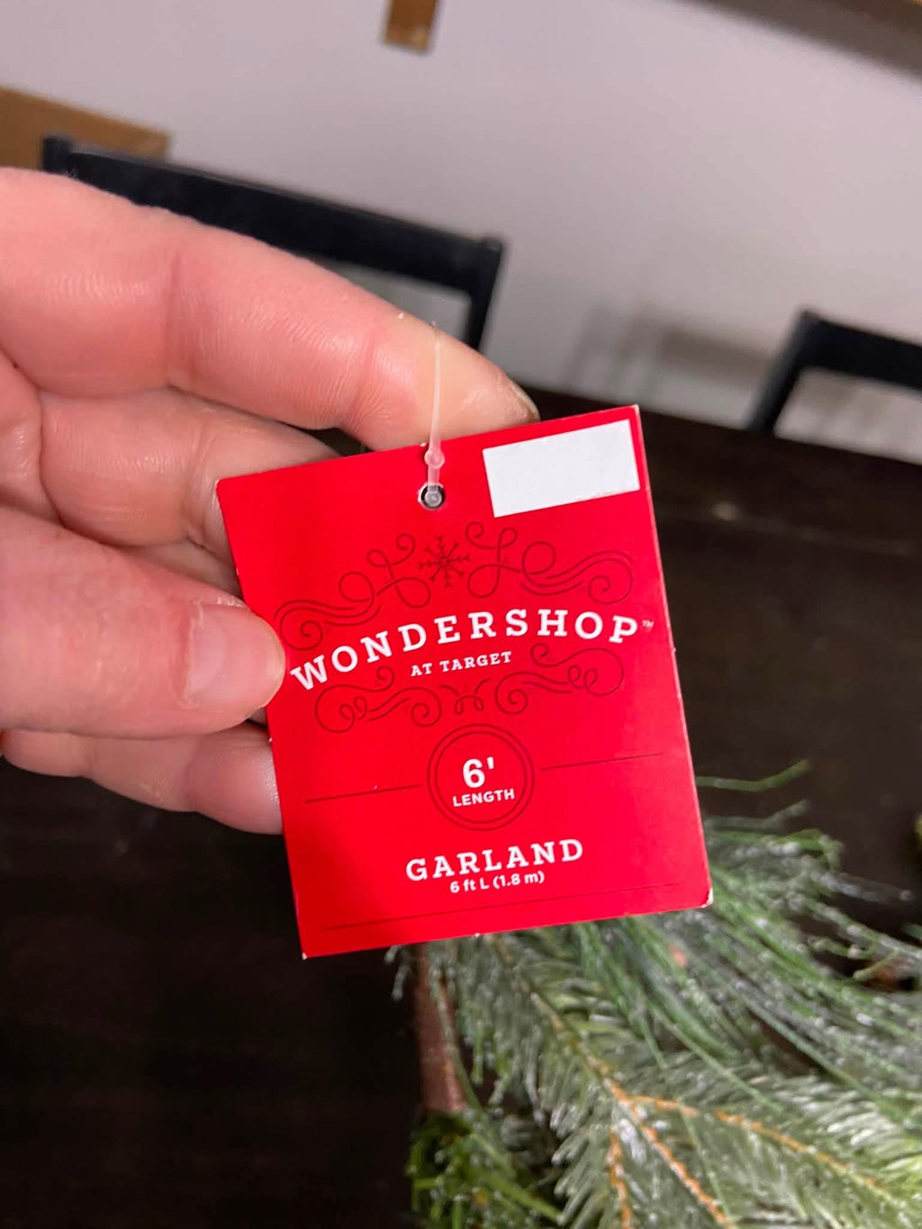 Wondershop 6' Unlit Garland with Pinecones